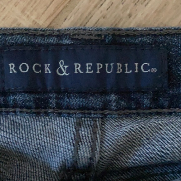 Rock & Republic med Blue Crustal sz8 jeans - Picture 4 of 5